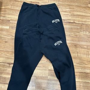 Two pairs of hollister sweats